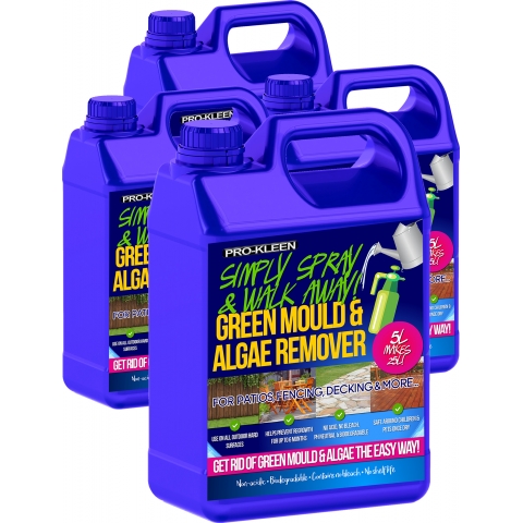 4 x 5L Pro-Kleen Simply Spray Patio Moss, Mould and Algae Remover