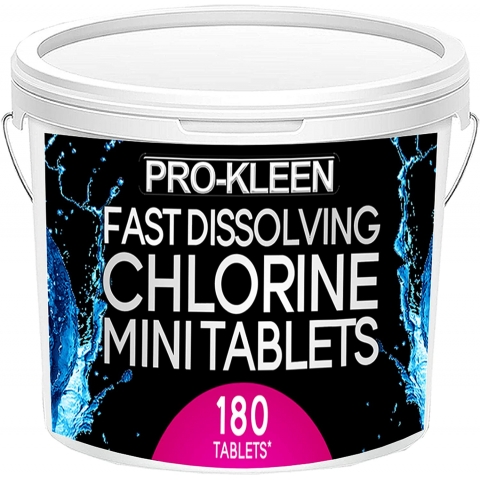Pro-Kleen Mini Chlorine Fast Dissolving Tablets - 180 Tablets per Tub