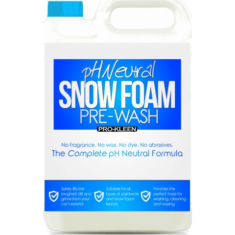 Pro-Kleen pH Neutral Snow Foam - No Fragrance, Dye or Abrasives