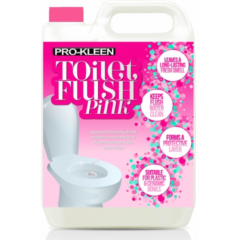 Pro_kleen Cassette Chemical Toilet Fluid Pink Flush 5L Potty Loo 